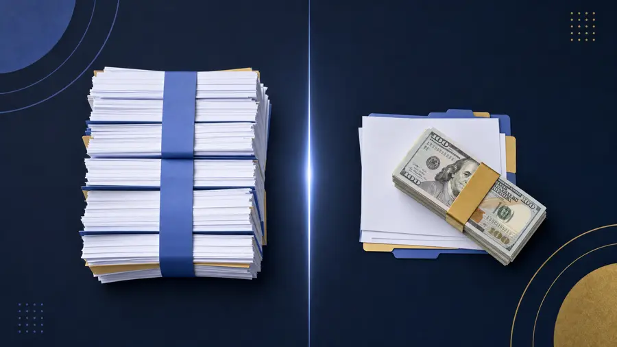 Partial note purchase vs full mortgage note sale — split comparison of documents and cash