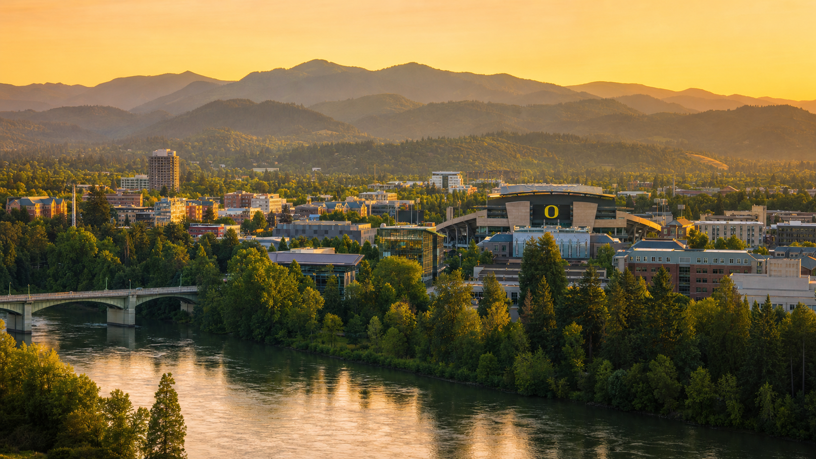Eugene, Oregon skyline
