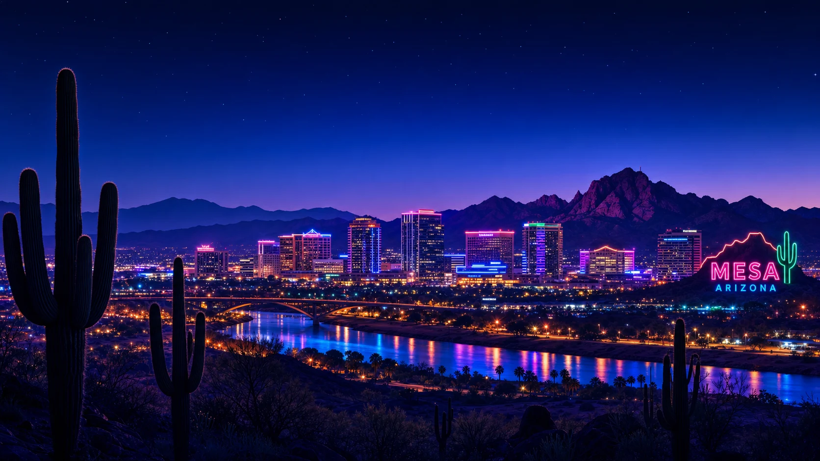 Mesa, Arizona desert cityscape