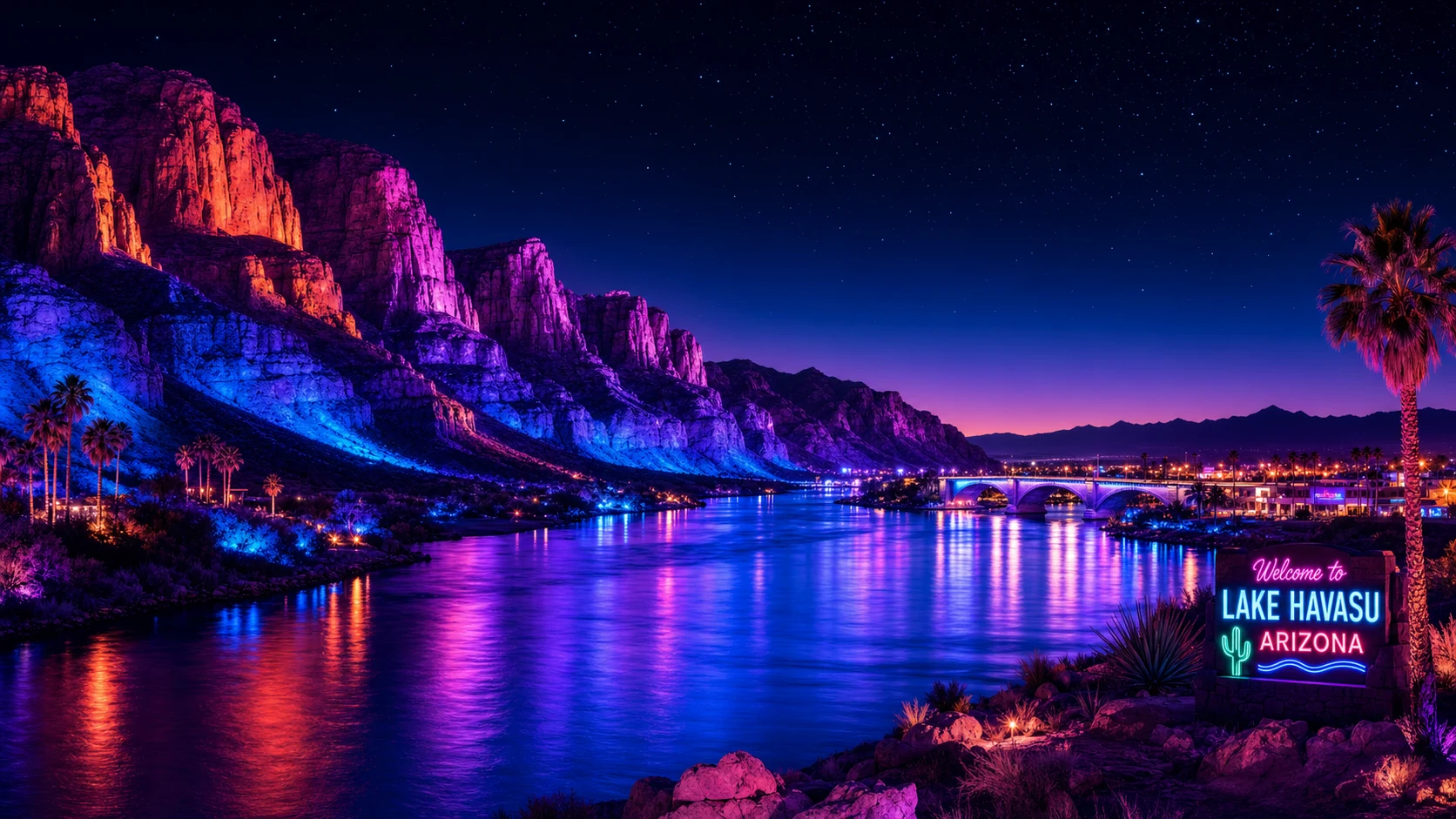 Western Arizona Colorado River corridor landscape