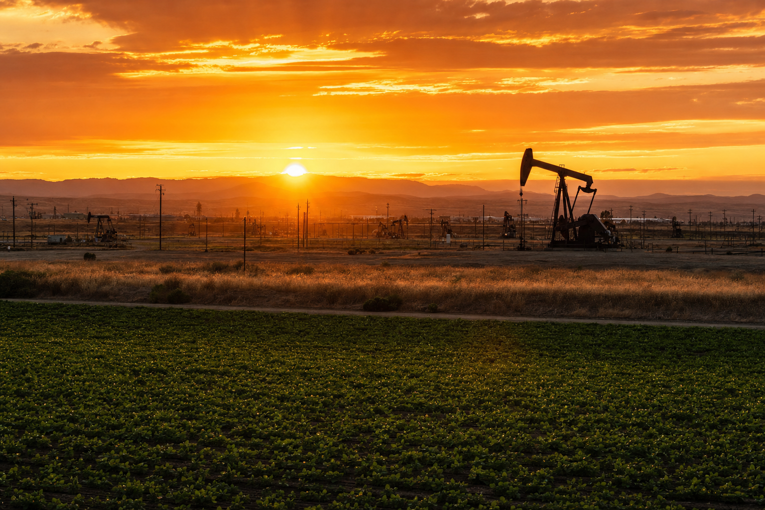 Bakersfield, California landscape