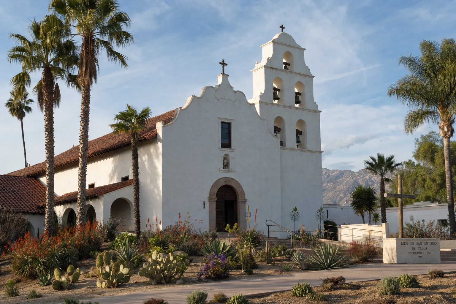 Historic Spanish mission architecture in the Inland Empire — Southern California