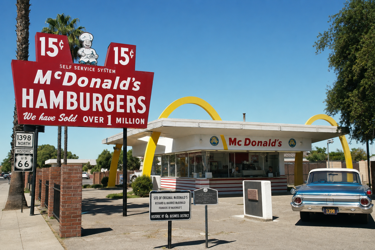 Original McDonald's museum and historic site in San Bernardino California