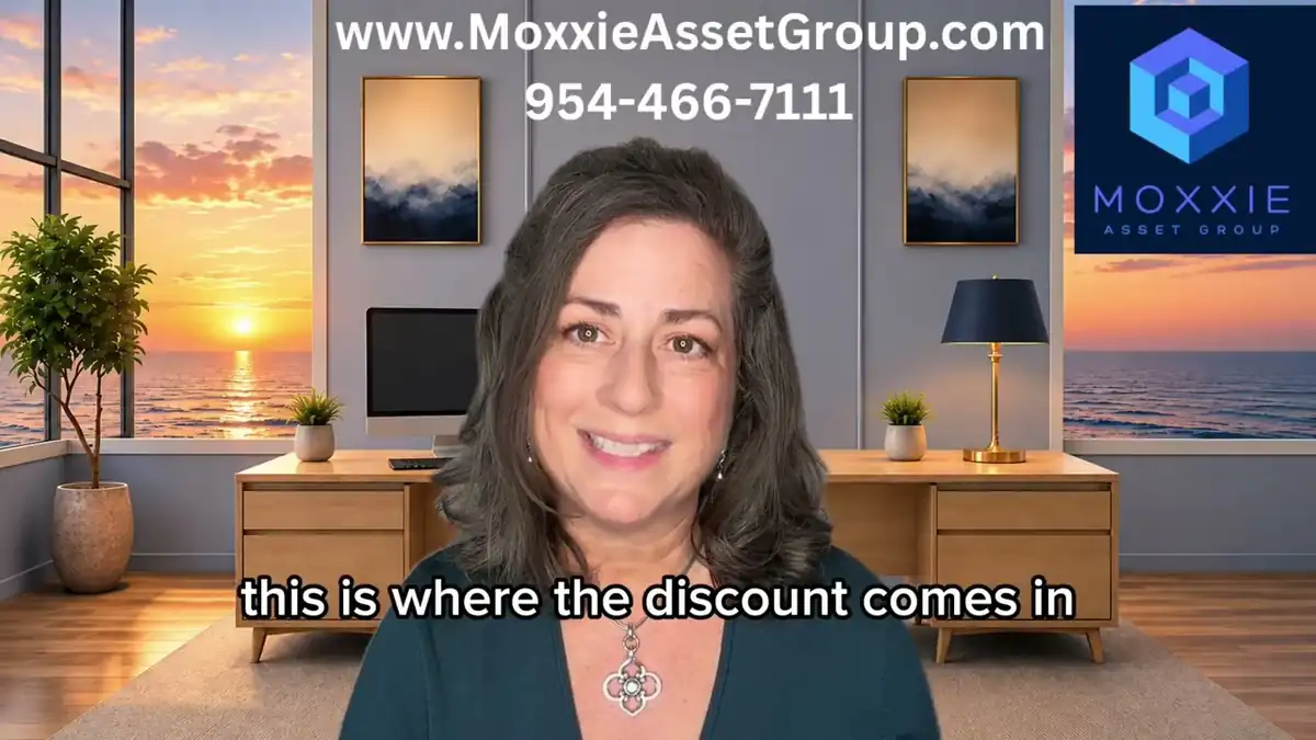 Dawn Bearden of Moxxie Asset Group explaining why a seller financed mortgage note offer is less than the unpaid principal balance